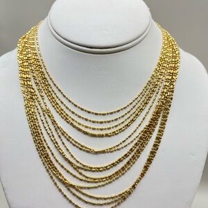 Elegant Gold Layered Necklace -Luxurious Feel
